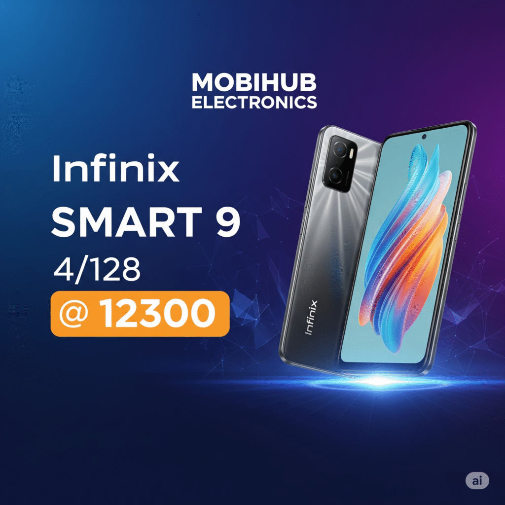 Infinix smart 9 4/128@12300