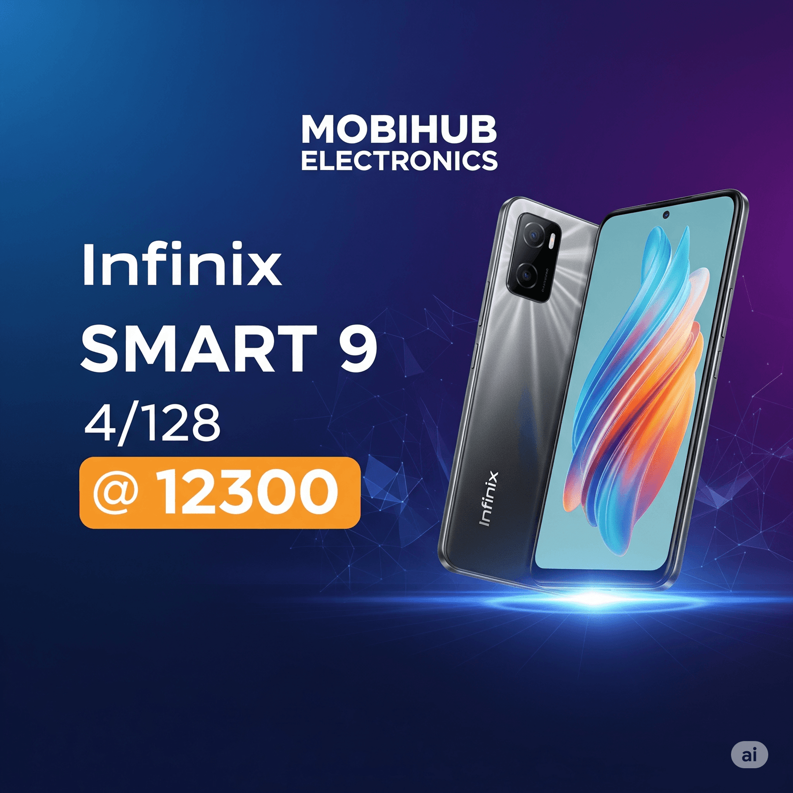 Infinix smart 9 4/128@12300