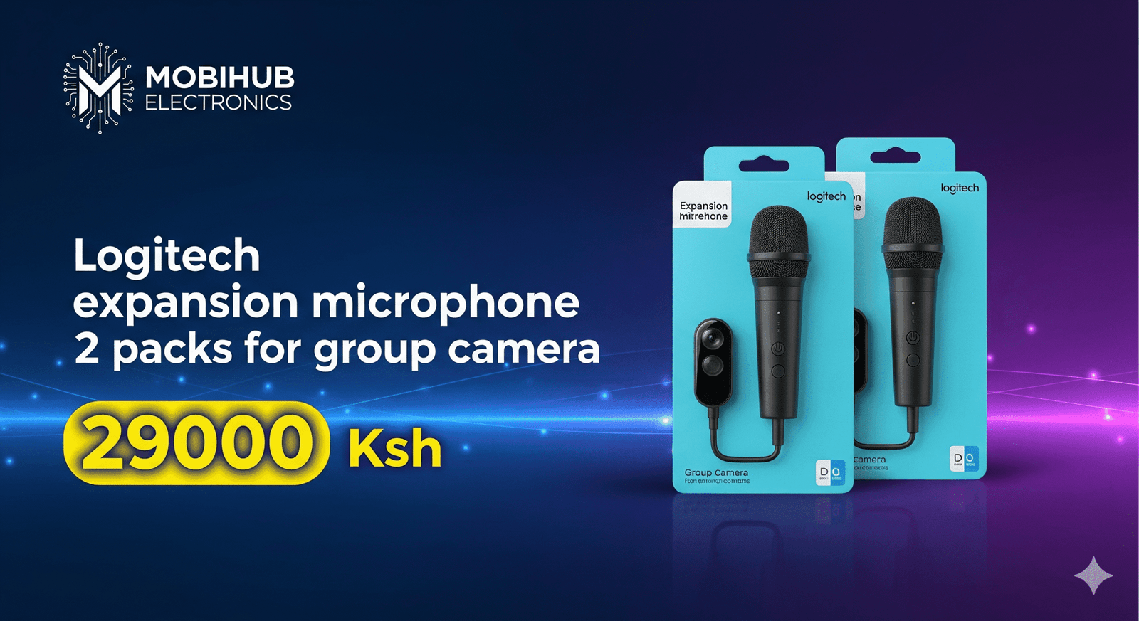 Logitech expansion, microphone (2 packs) for group camera - 29000