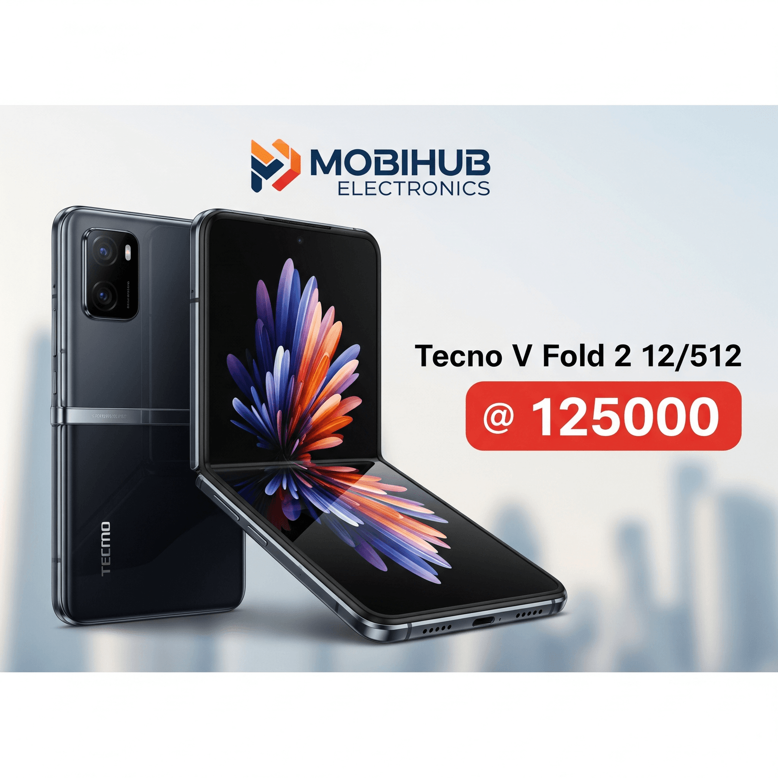 Tecno v fold 2 12/512@125000