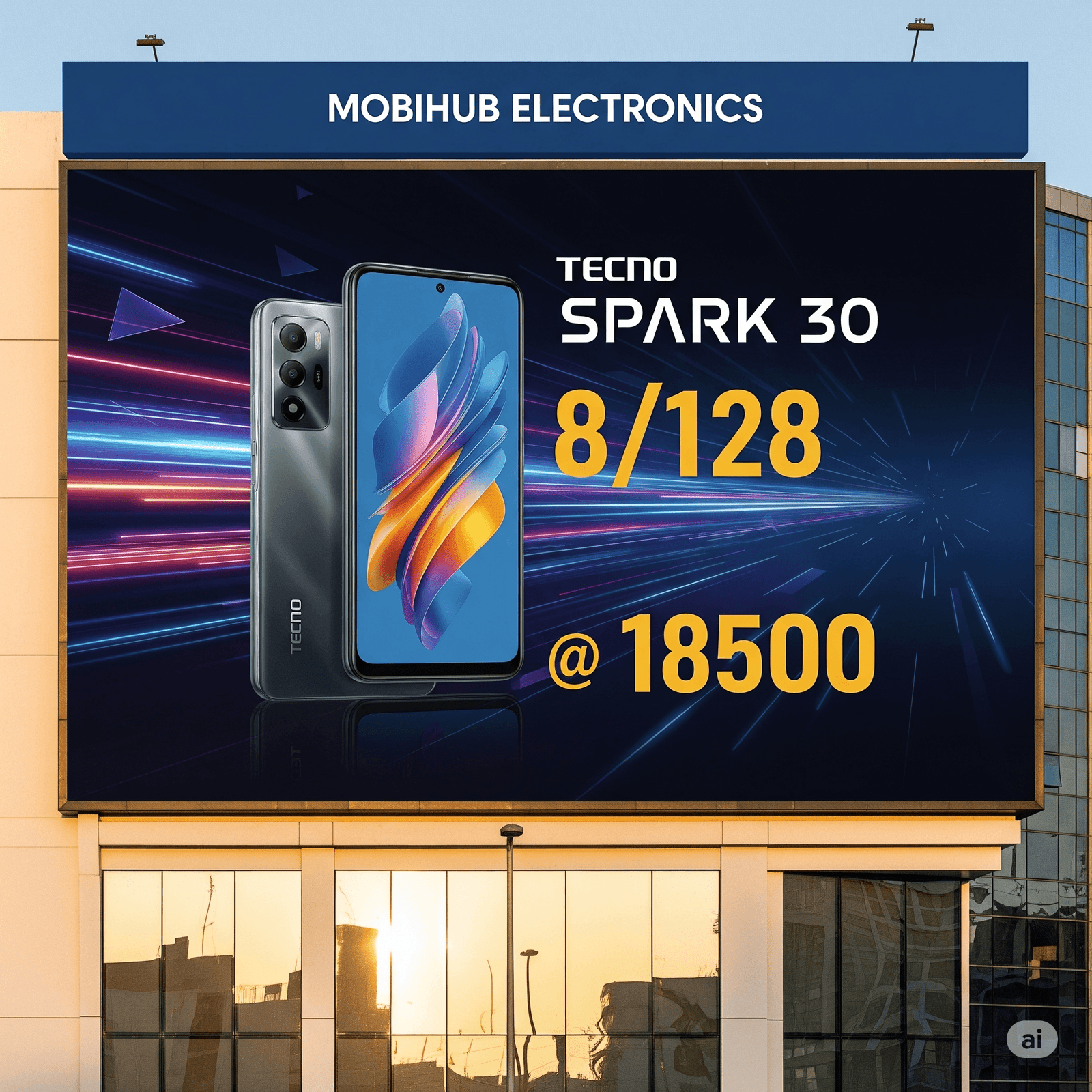 Tecno spark 30 8/128@18500