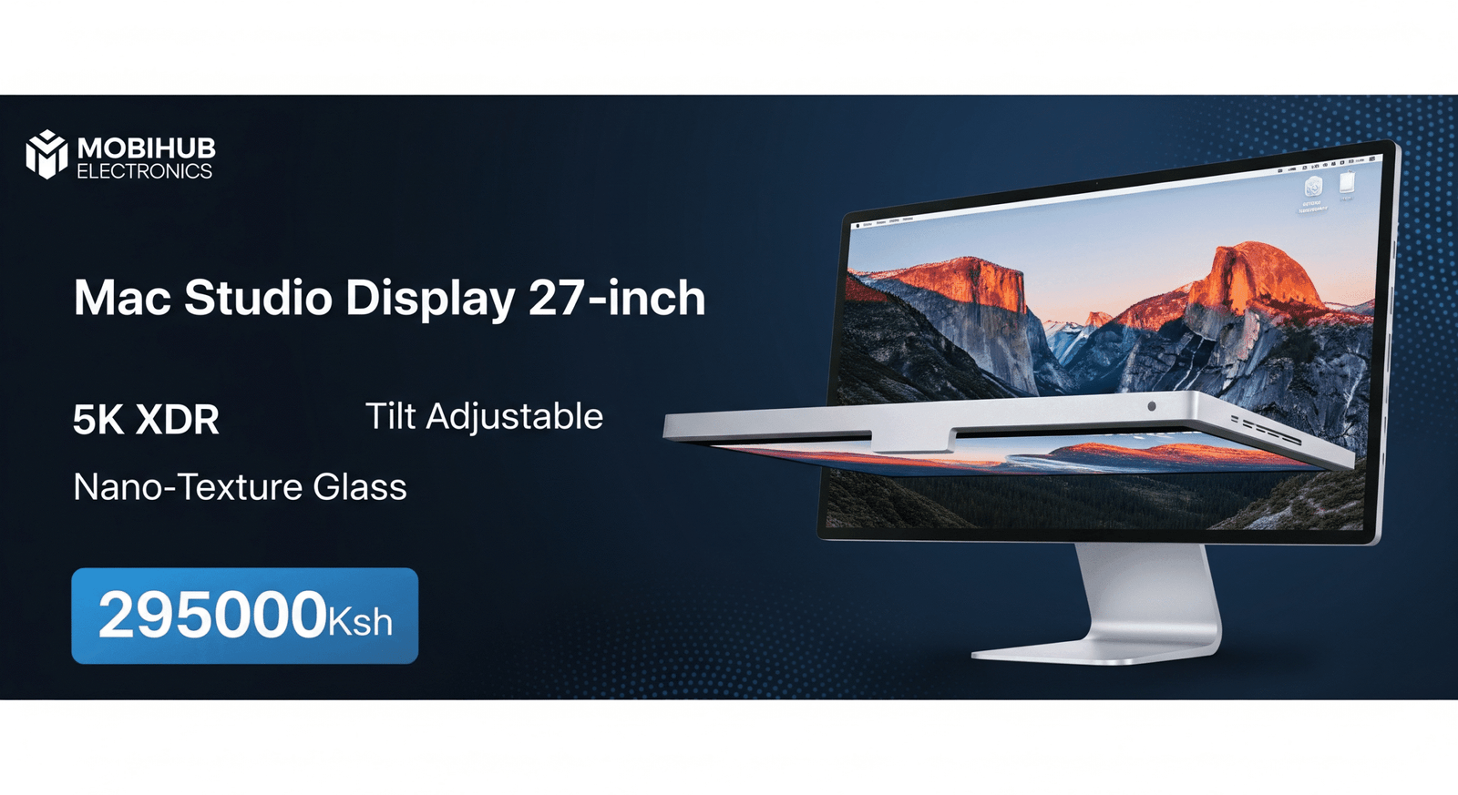 Mac STUDIO DISPLAY 27"/5K XDR TILT ADJUSTABLE - NANO TEXTURE GLASS @ 295,000 (post as new capture the word Nano)🆕🆕