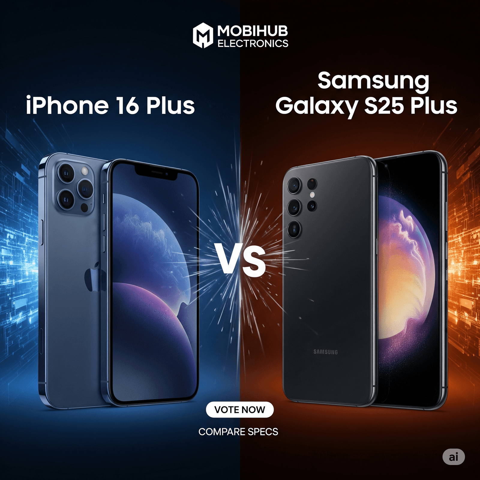 iPhone 16 Plus vs Samsung Galaxy S25 Plus