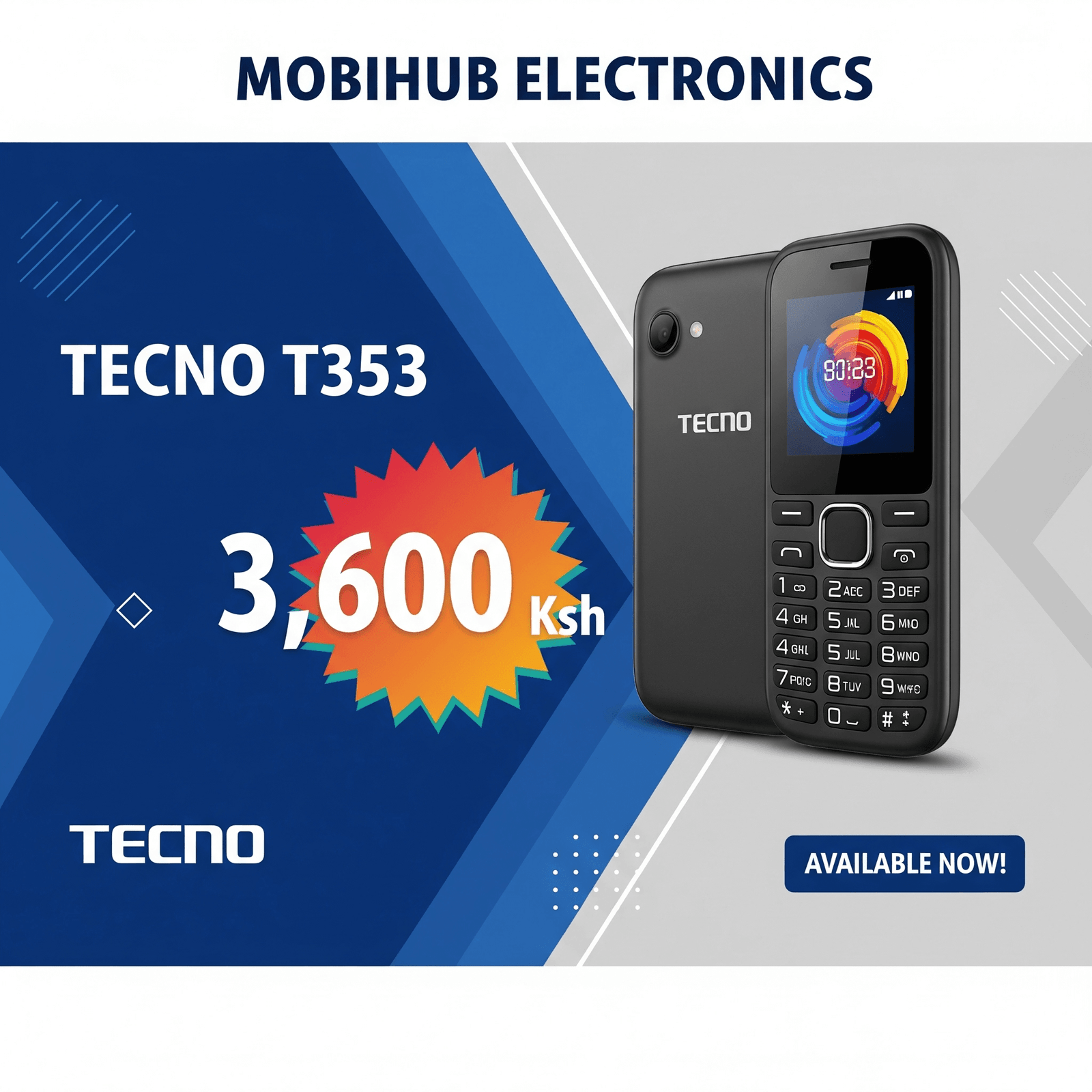 Tecno T353@3600🆕