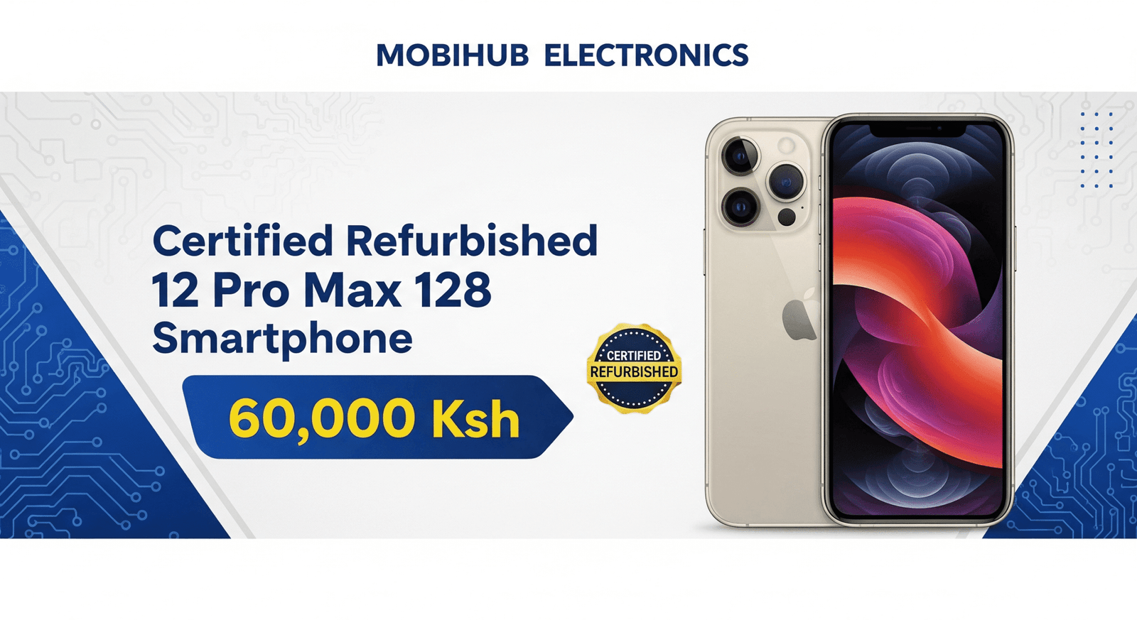 Certified refurbished 12 Pro Max 128 @ 60,000