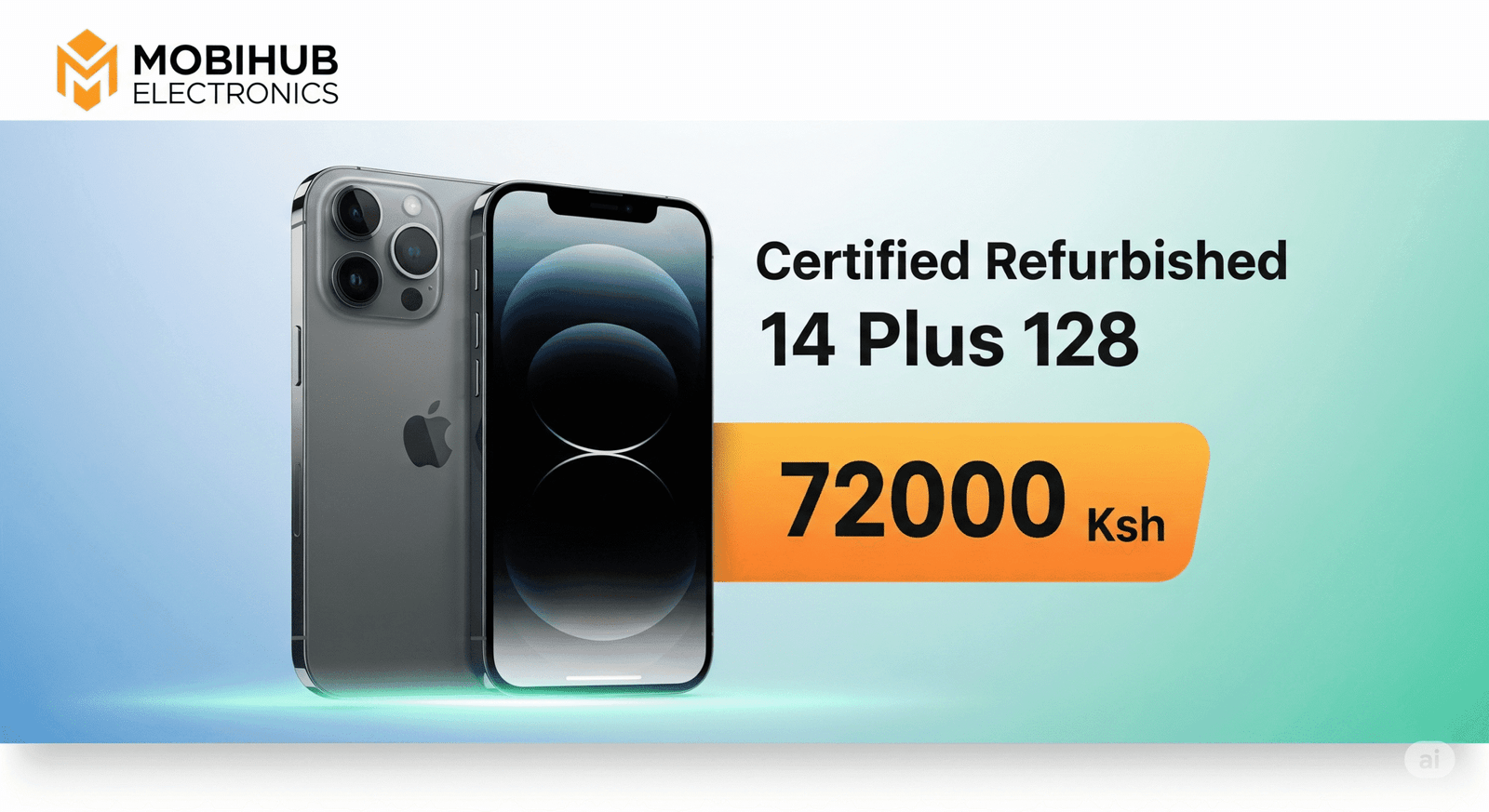 Certified refurbished 14 Plus 128 @ 72,000