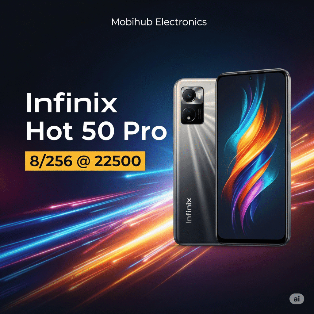 Infinix hot 50 pro 8/256@22500