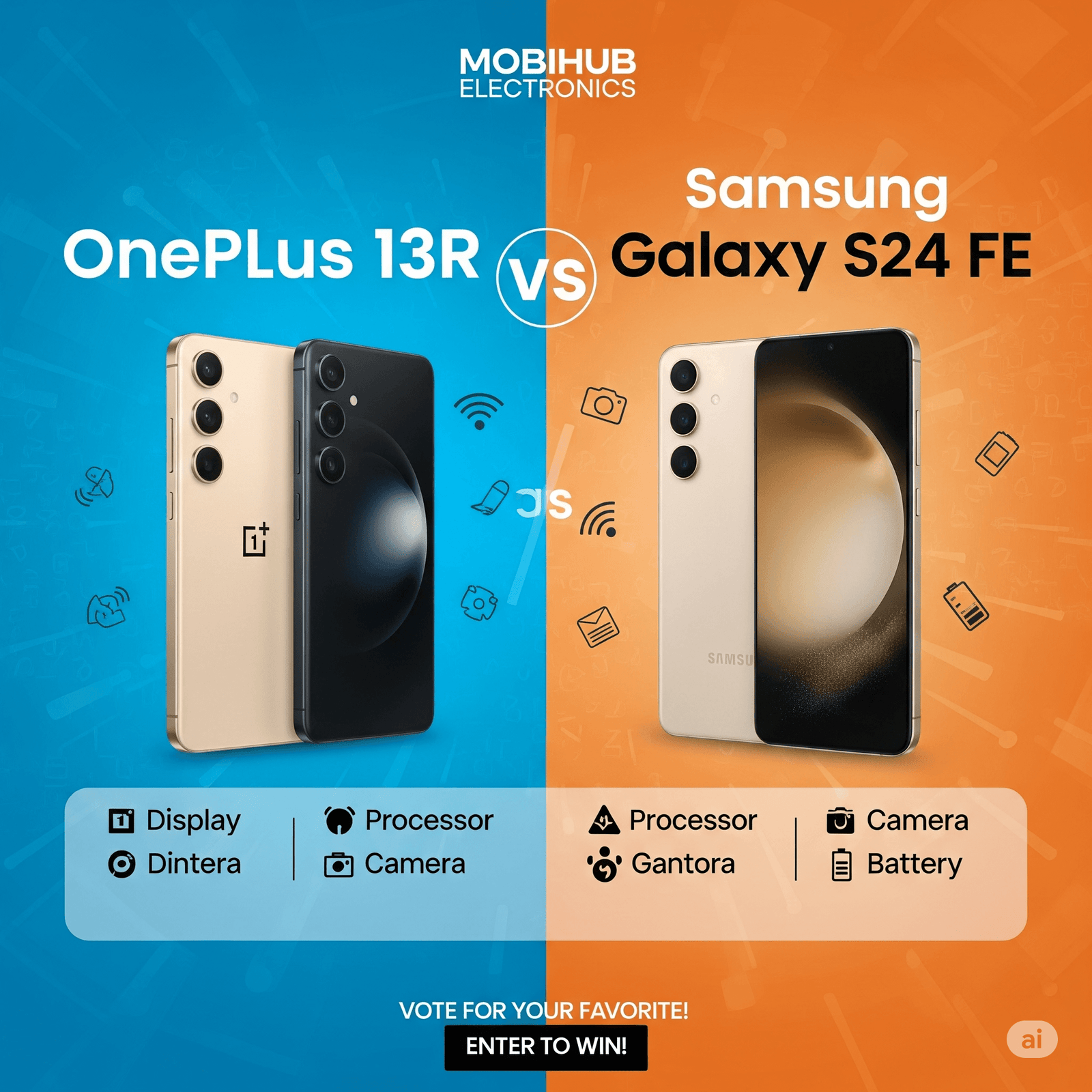 OnePlus 13R vs Samsung Galaxy S24 FE