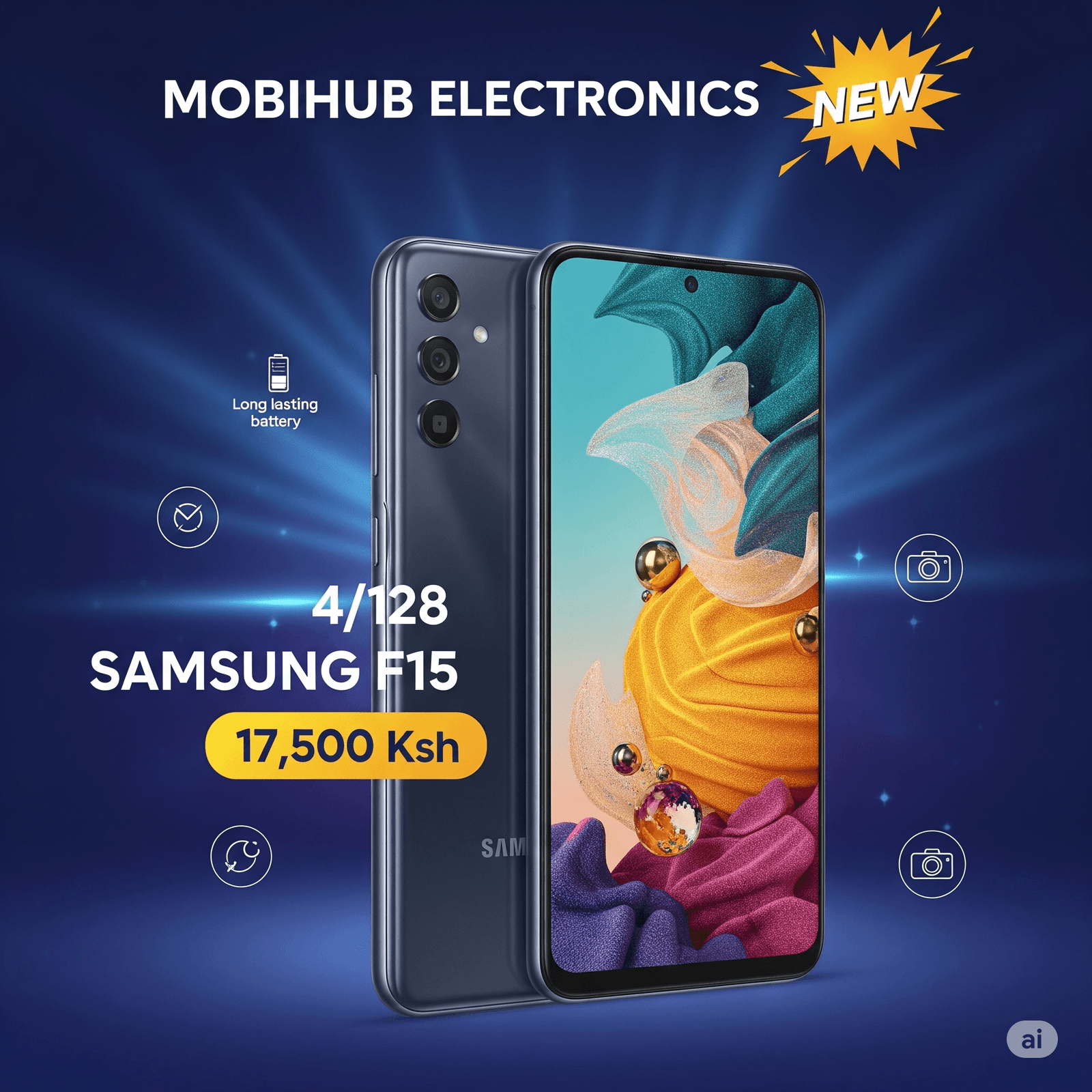 Samsung F15 4/128@17500