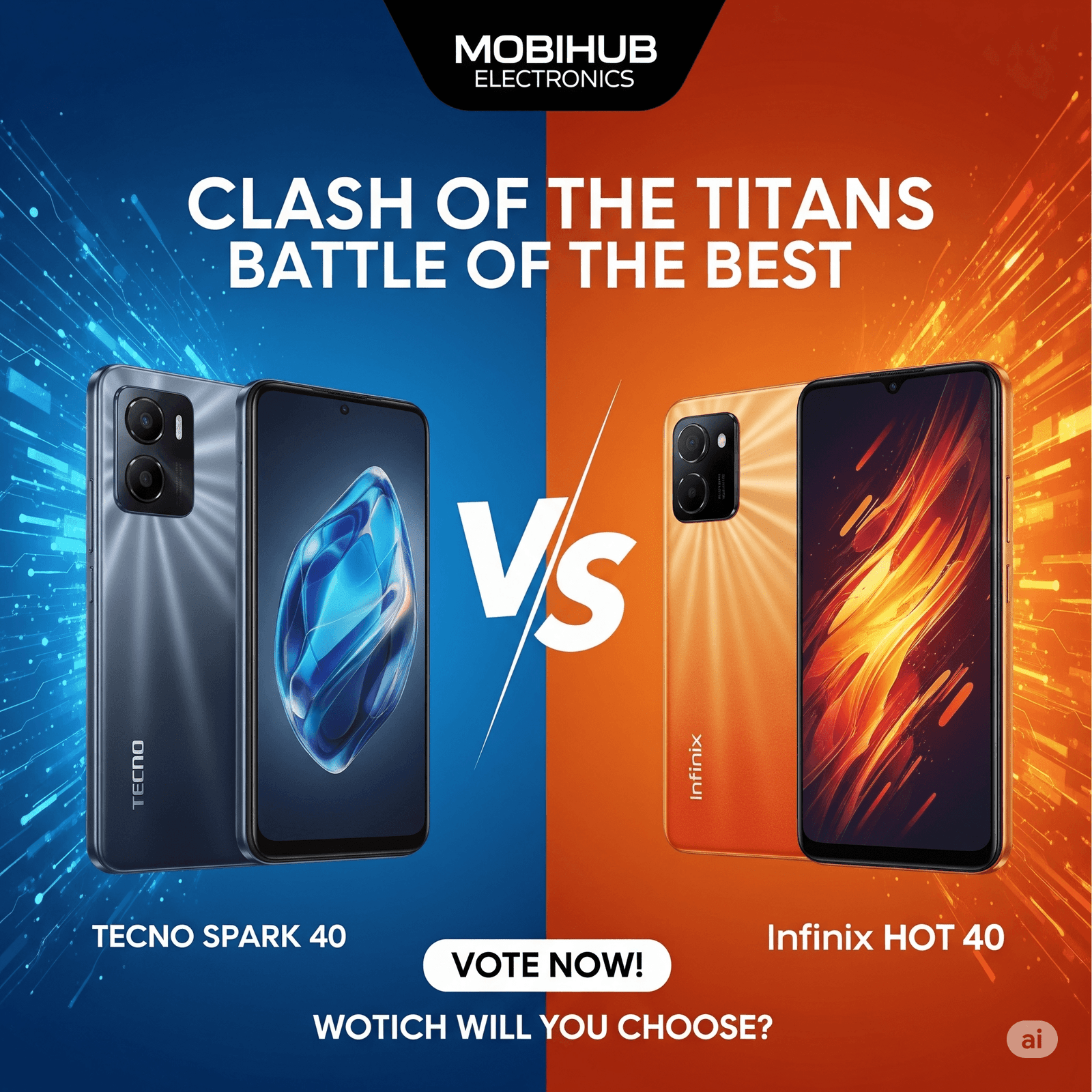 Tecno Spark 40 vs Infinix Hot 40