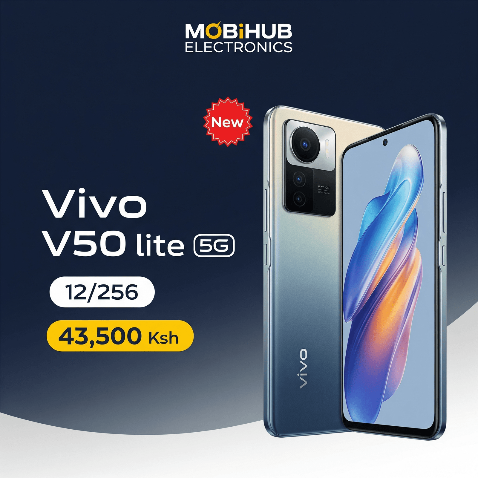 Vivo V50 lite 5G 12/256@43500