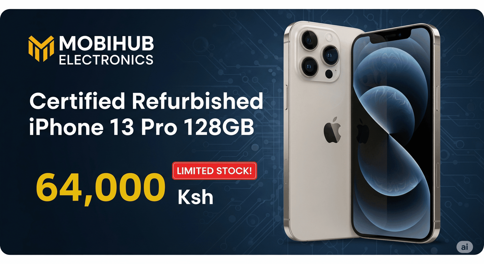 Certified refurbished 13 Pro 128 @ 64,000