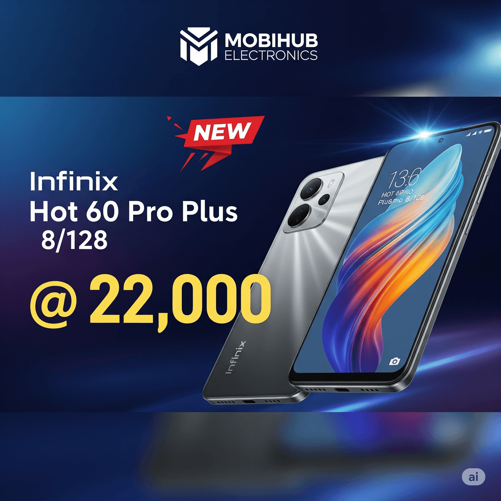Infinix hot 60pro plus 8/128@22,000🆕