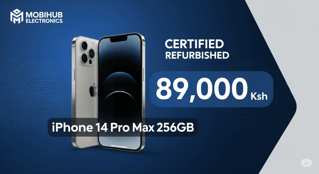 Certified refurbished 14 Pro Max 256 @ 89,000