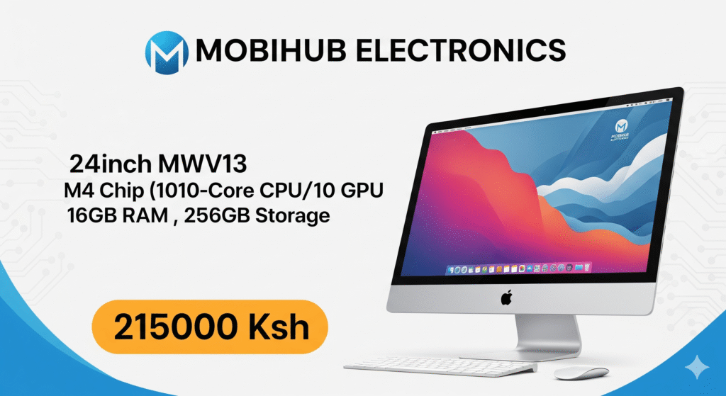 Imac 24inch (Mwv13) M4 10c/10c 16/256@215,000🆕