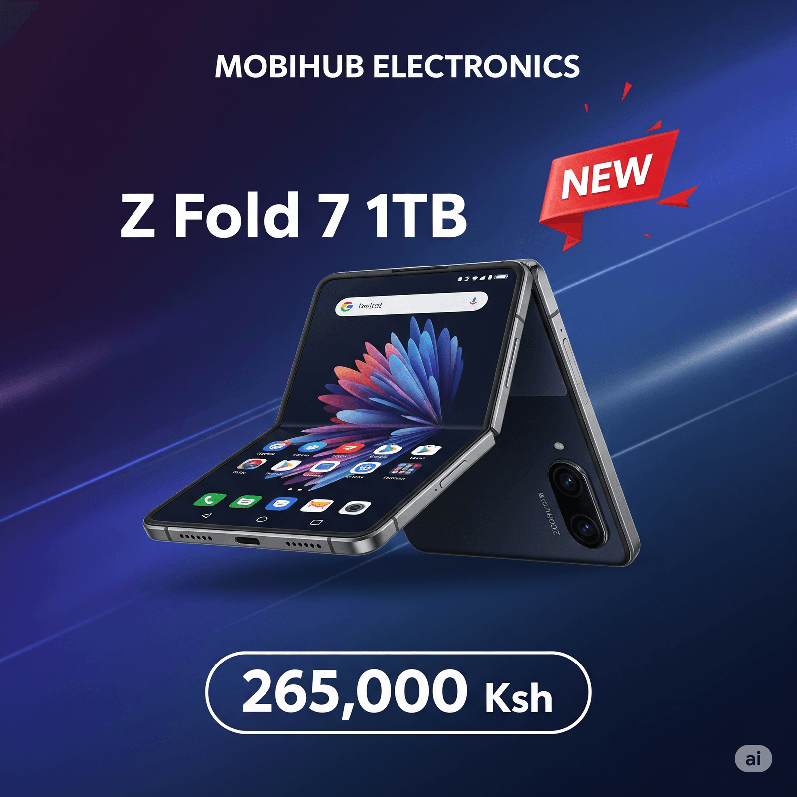 Z fold 7 1tb@265,000