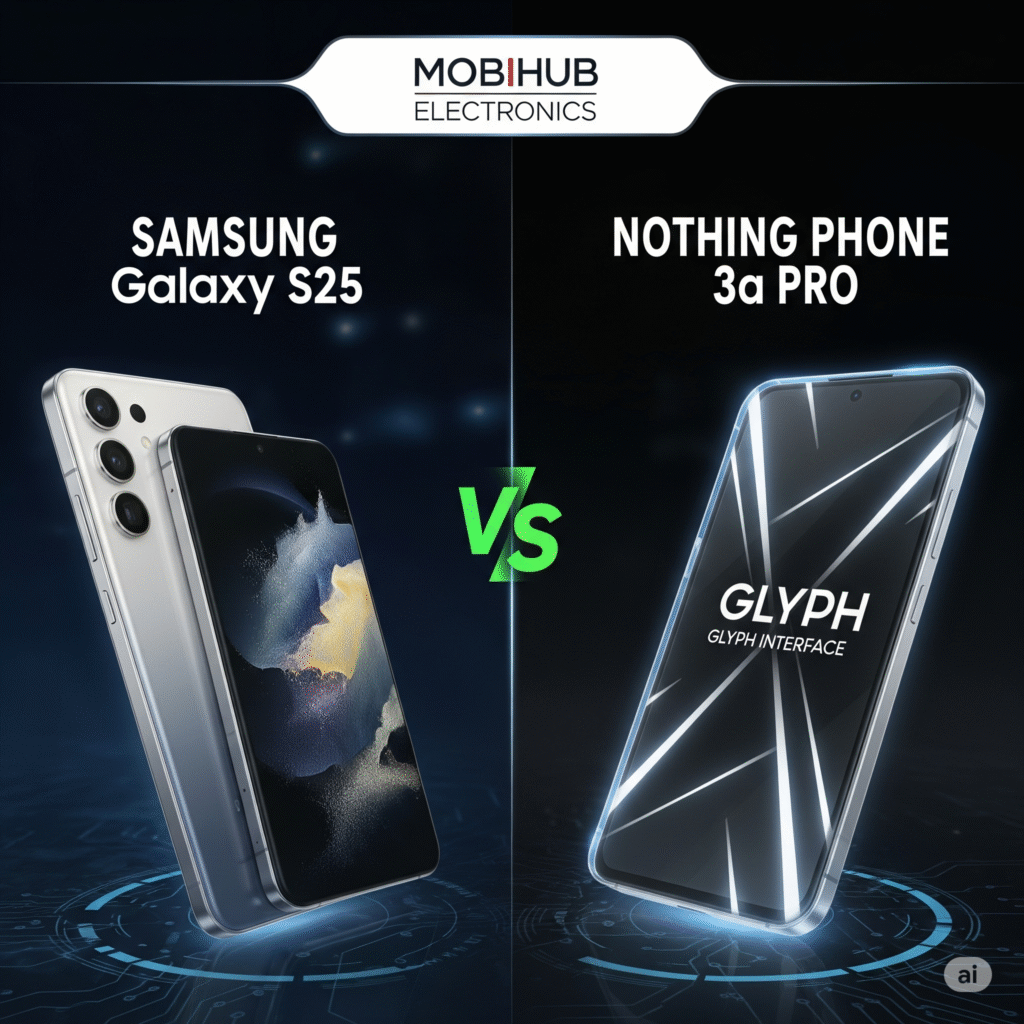 Samsung Galaxy S25 vs Nothing Phone 3a Pro