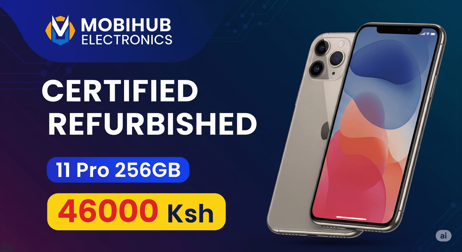 Certified refurbished 11 Pro 256 @ 46,000