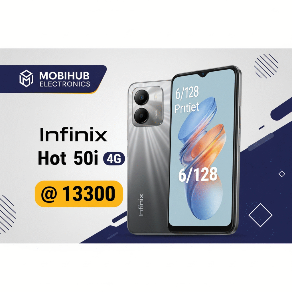Infinix hot 50i 4G 6/128@13300