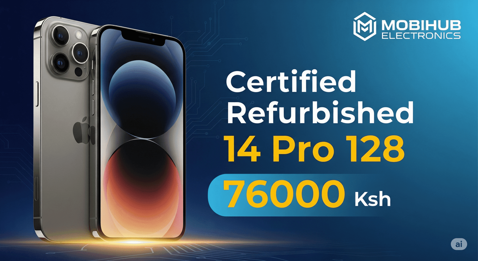 Certified refurbished 14 Pro 128 @ 76,000
