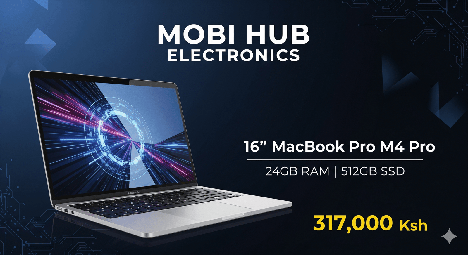 Macbook Pro M4 Pro 16inches 24/512gb @317,000🆕