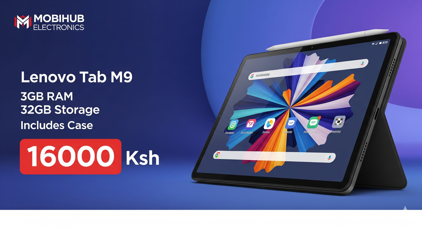 Lenovo Tab M9. 3/32.(case)@16000