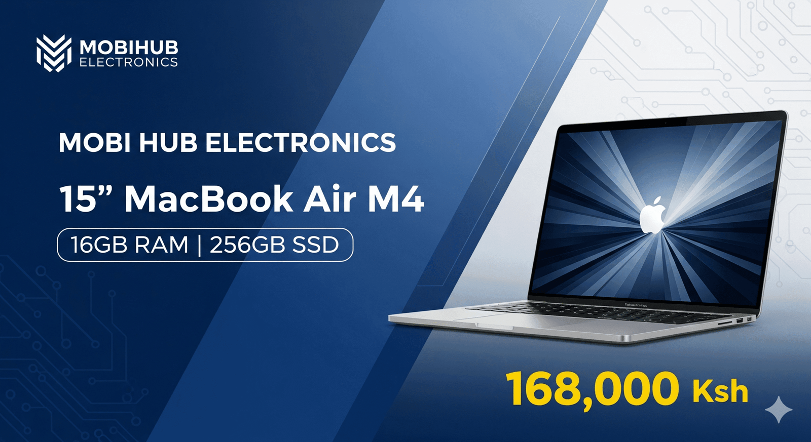 Macbook air M4 15inch 16/256@168,000🆕