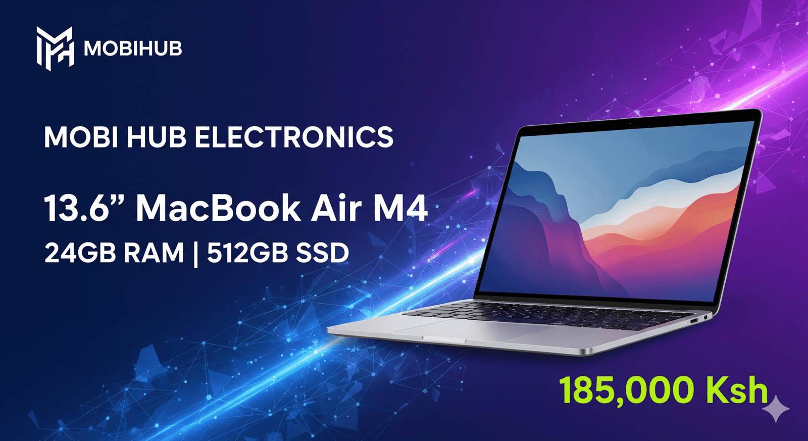 Macbook air M4 24/512@185,000🆕🆕🆕